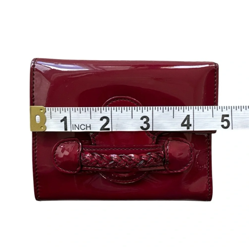 Valentino Garavani Red Patent Leather Wallet